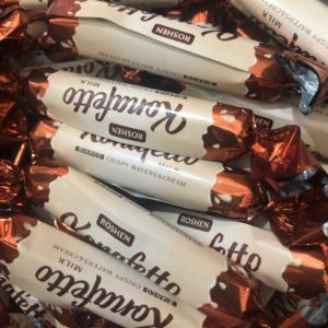 Barquillo chocolate relleno de dulce de leche