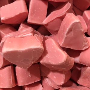 Corazones esponjita rosa