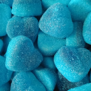 Corazones frambuesa rellenos